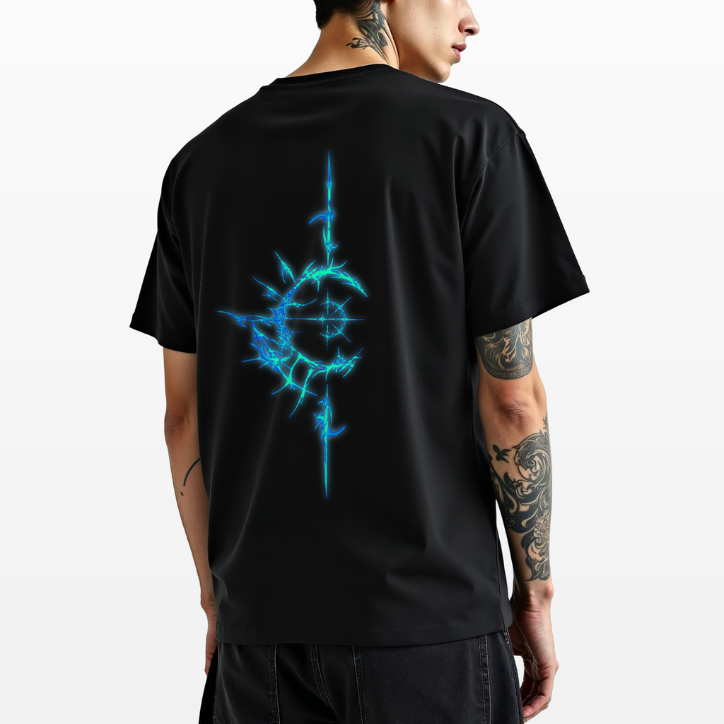STATEMENT Blue Glow 100% Cotton T-shirt