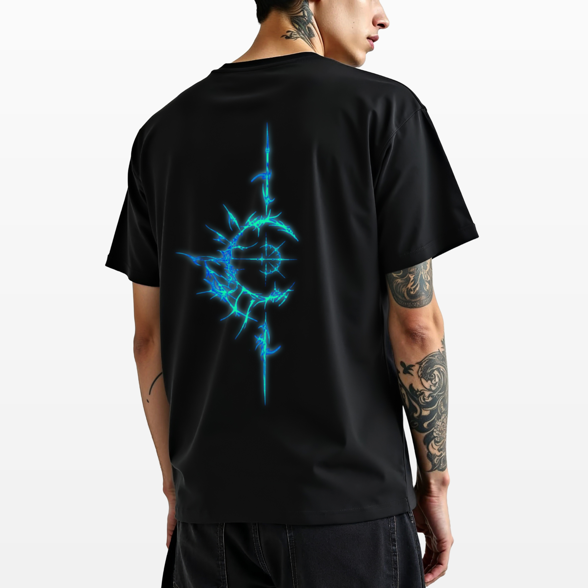 STATEMENT Blue Glow 100% Cotton T-shirt